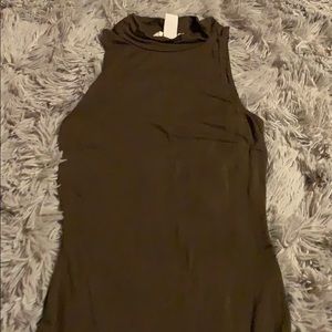 H&M olive green mock neck bodysuit